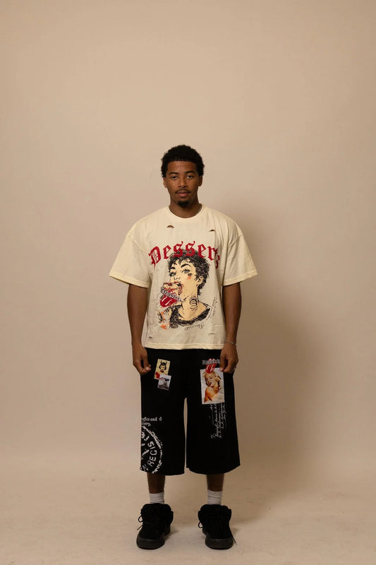 Summwe Collection - VELVET HEAT TEE - WHITE