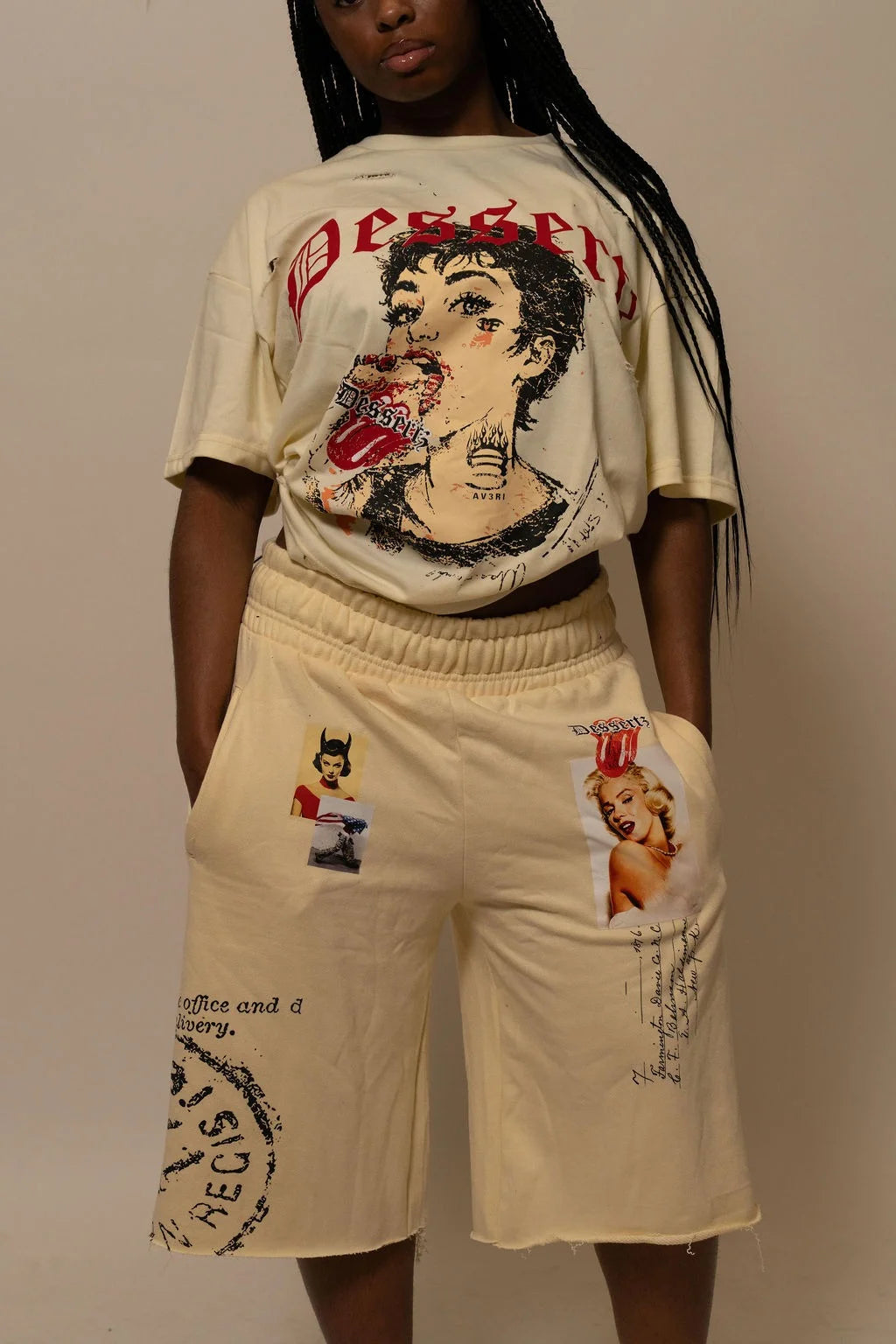 Summwe Collection - VELVET HEAT TEE - WHITE