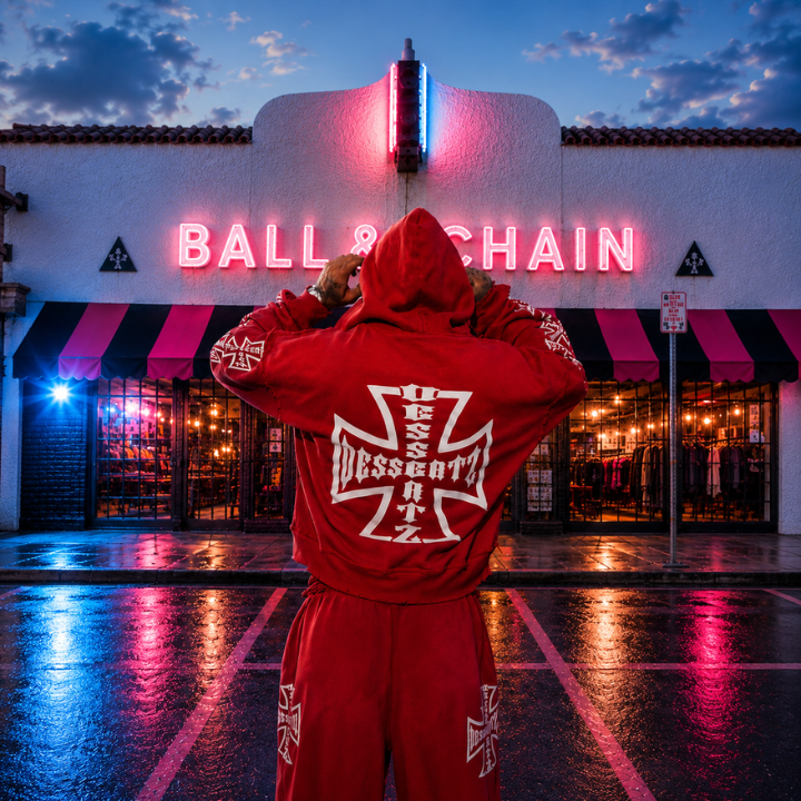 Dessertz Spring Hoodie & Pants Set Collection — Cherry Heat (Red)