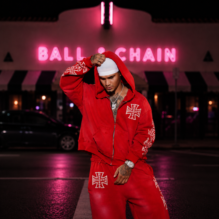 Dessertz Spring Hoodie & Pants Set Collection — Cherry Heat (Red)