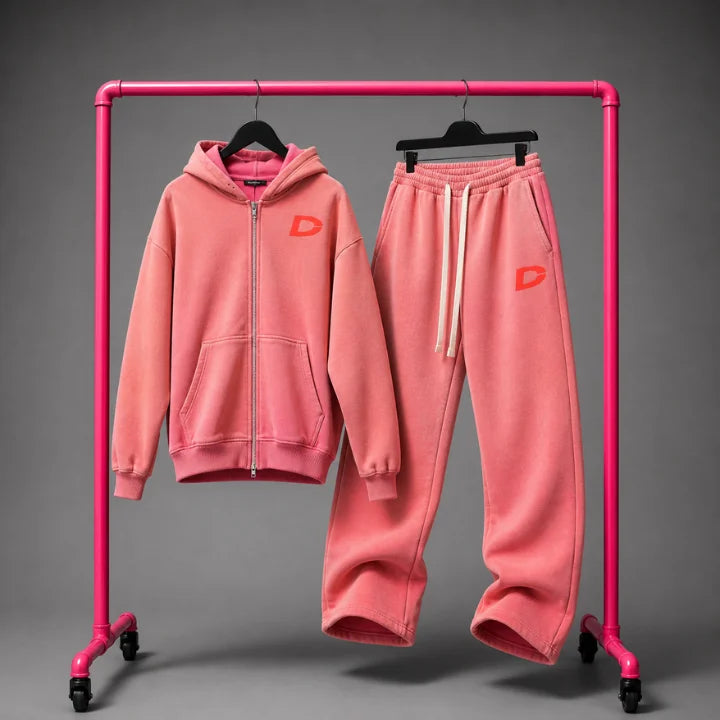 DESSERTZ SWEAT SUITE (VINTAGE PINK WASH)