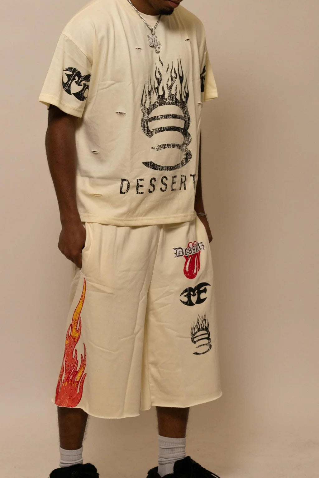 Summer Collection — SUGAR FLAME TEE — WHITE