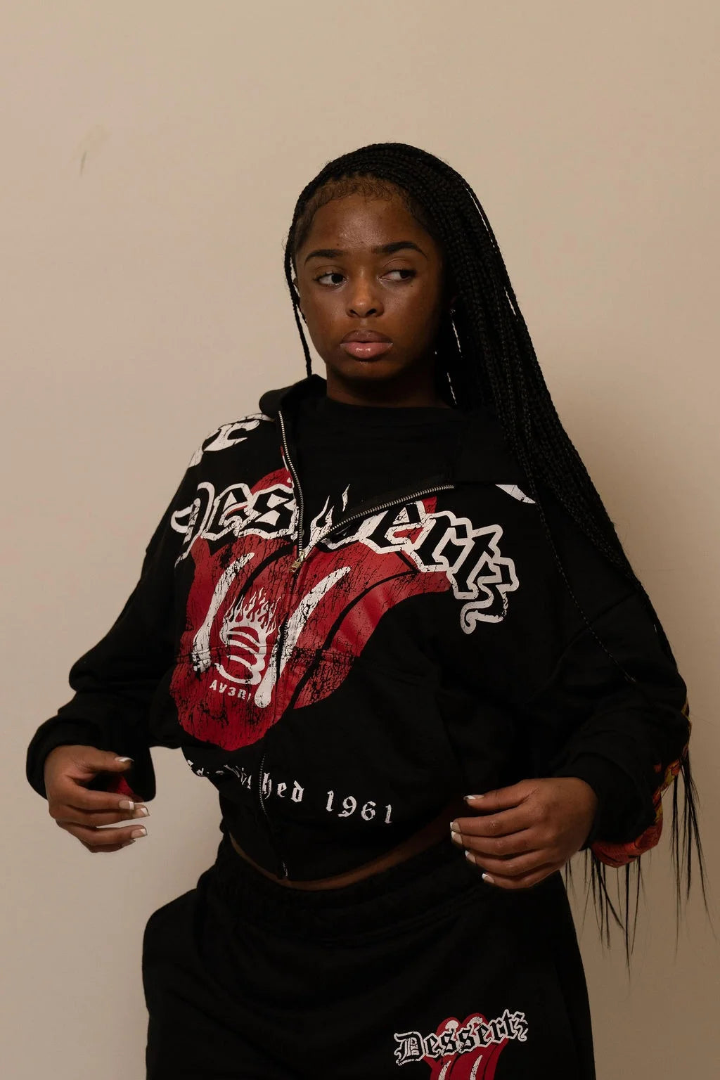 Summer Collection Hoodie & Short Set — HEAT WAVE SET — BLACK