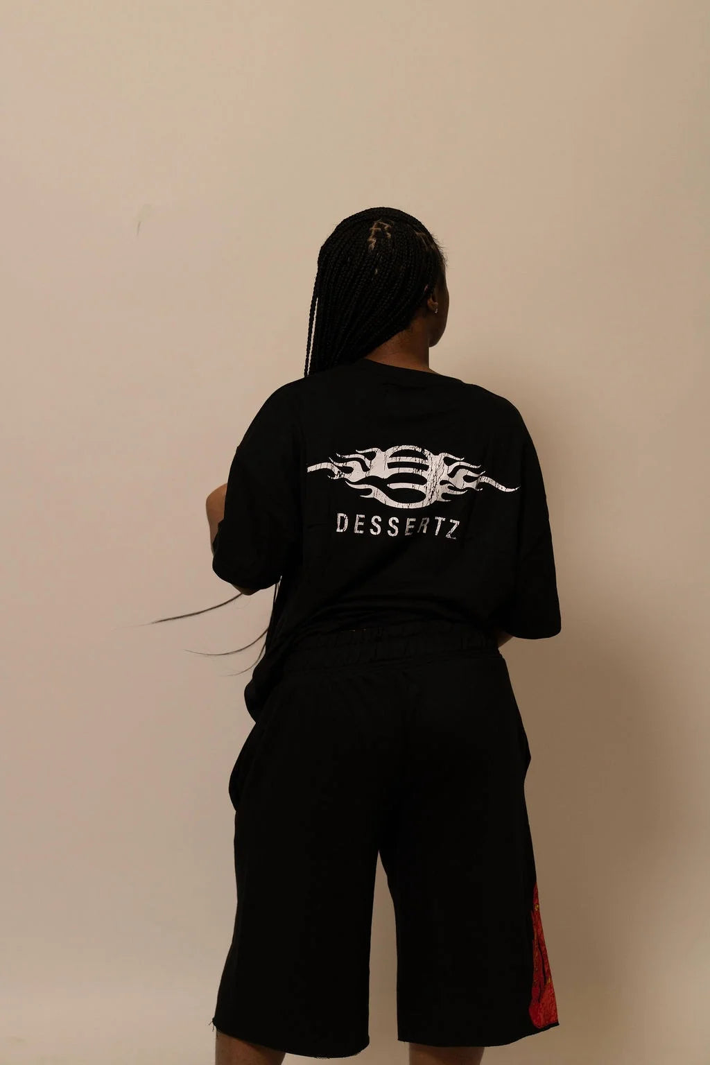 Summer Collection — SUGAR FLAME TEE — BLACK