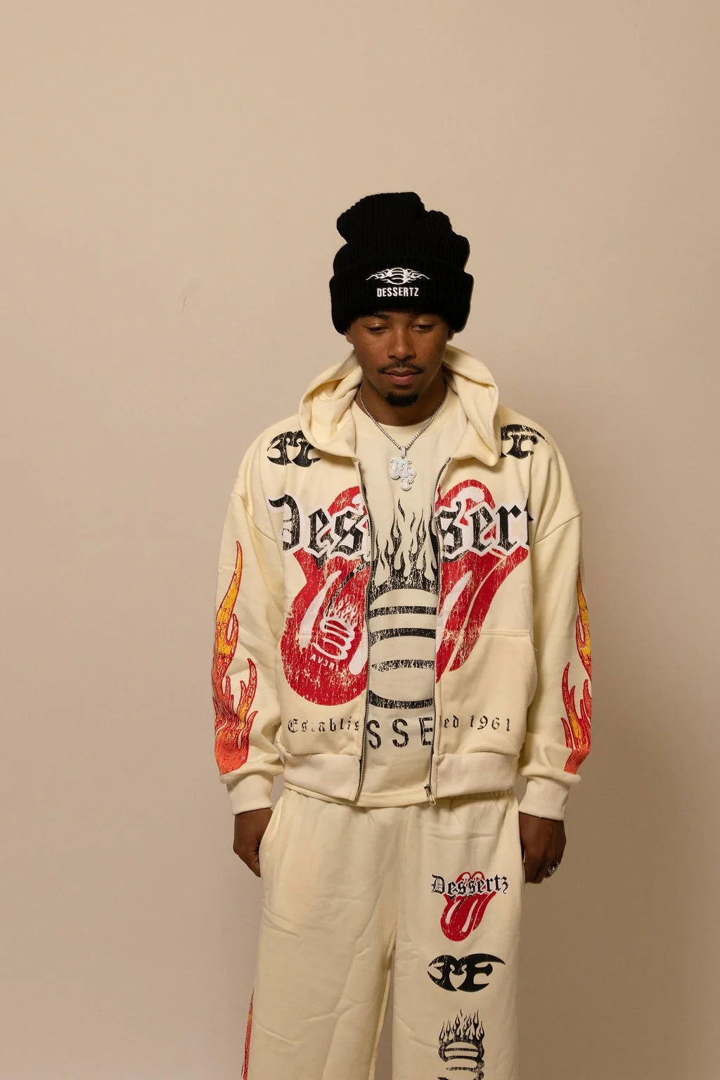 Summer Collection Hoodie & Short Set — HEAT WAVE SET — WHITE