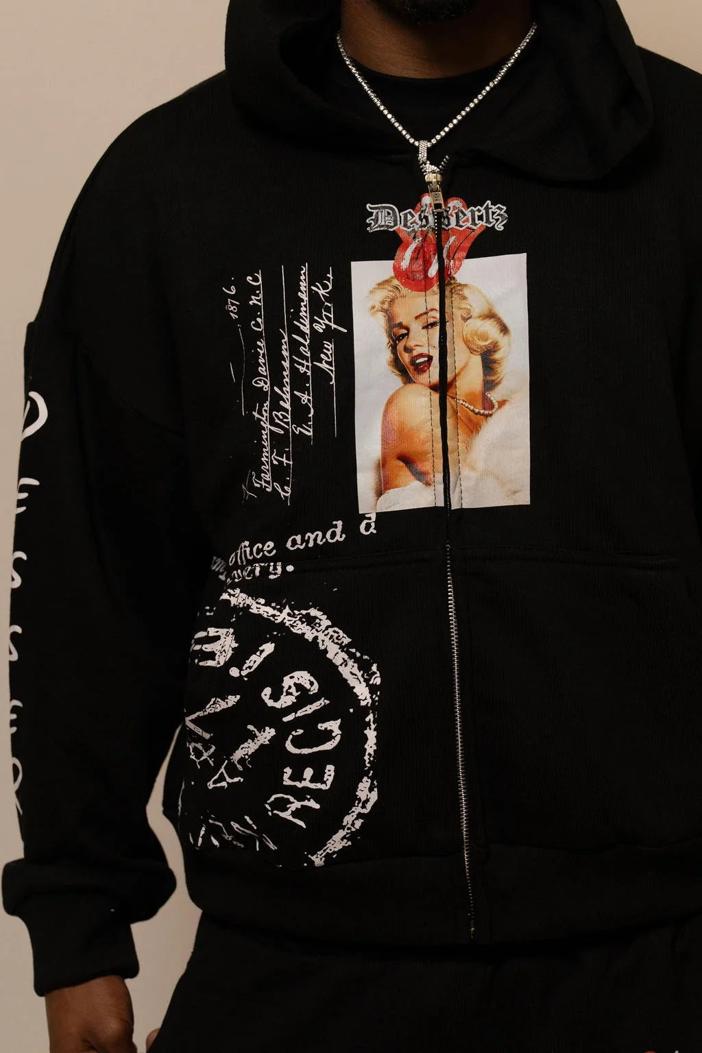 Summer Collection Hoodie & Short Set — SWEET SIN SET — BLACK