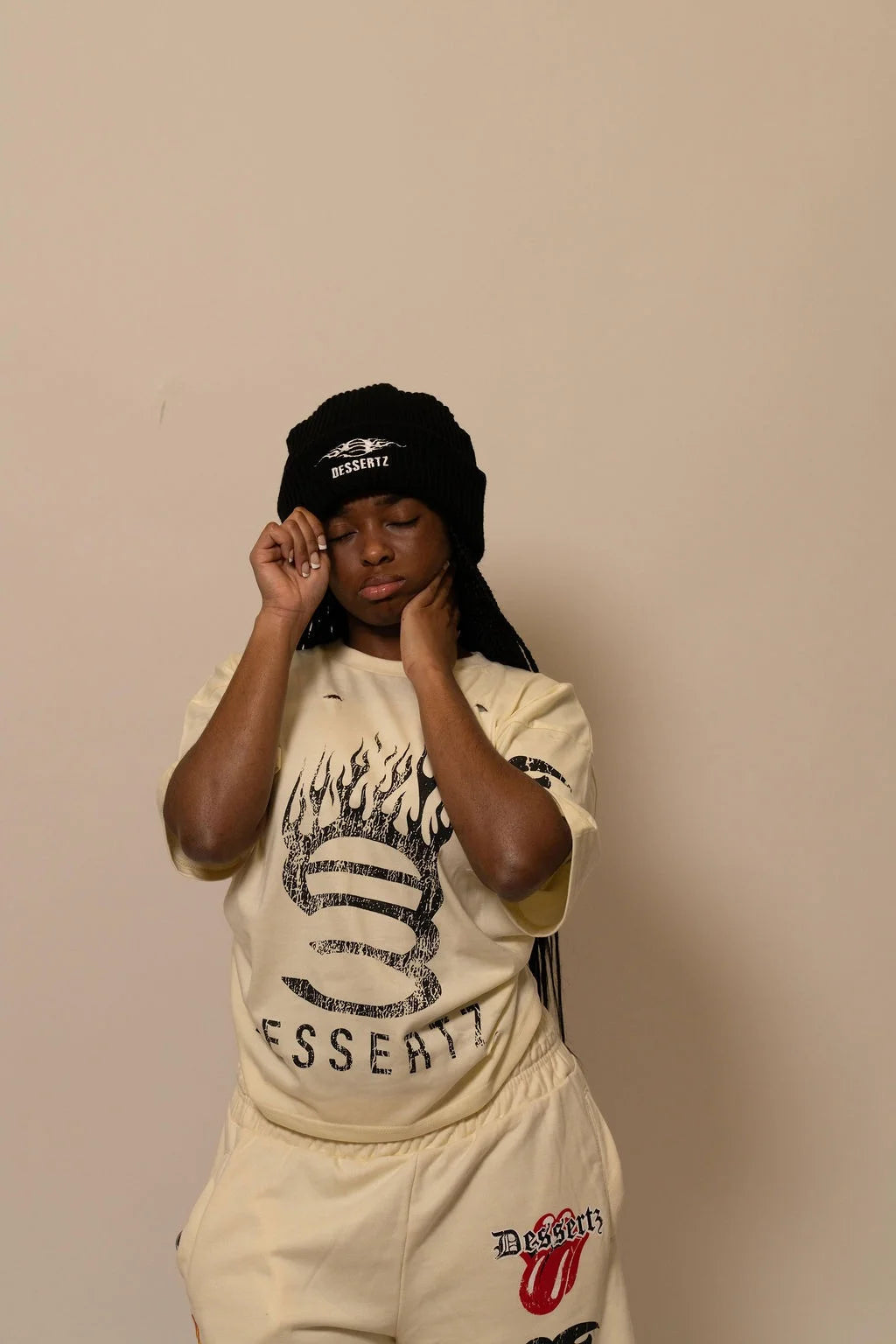 Summer Collection — SUGAR FLAME TEE — WHITE