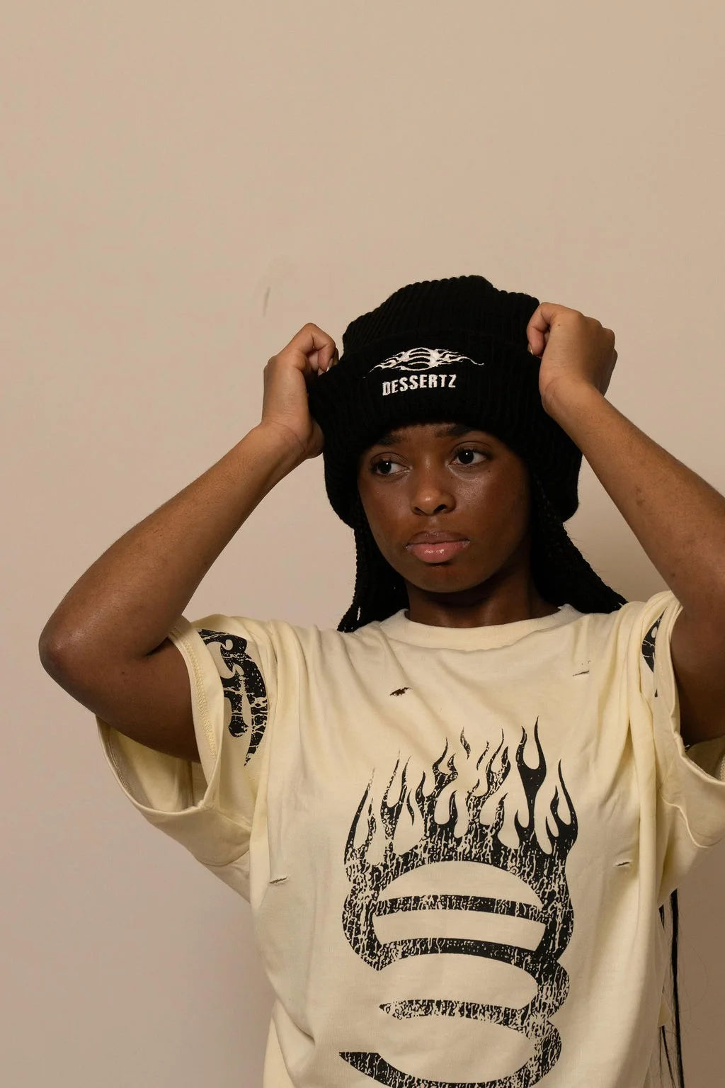 Summer Collection — SUGAR FLAME TEE — WHITE