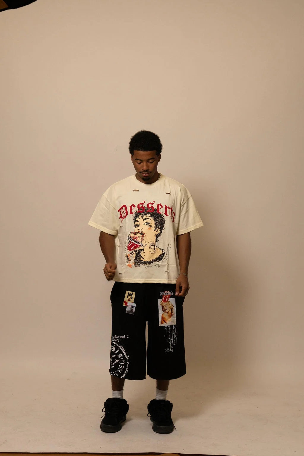 Summwe Collection - VELVET HEAT TEE - WHITE