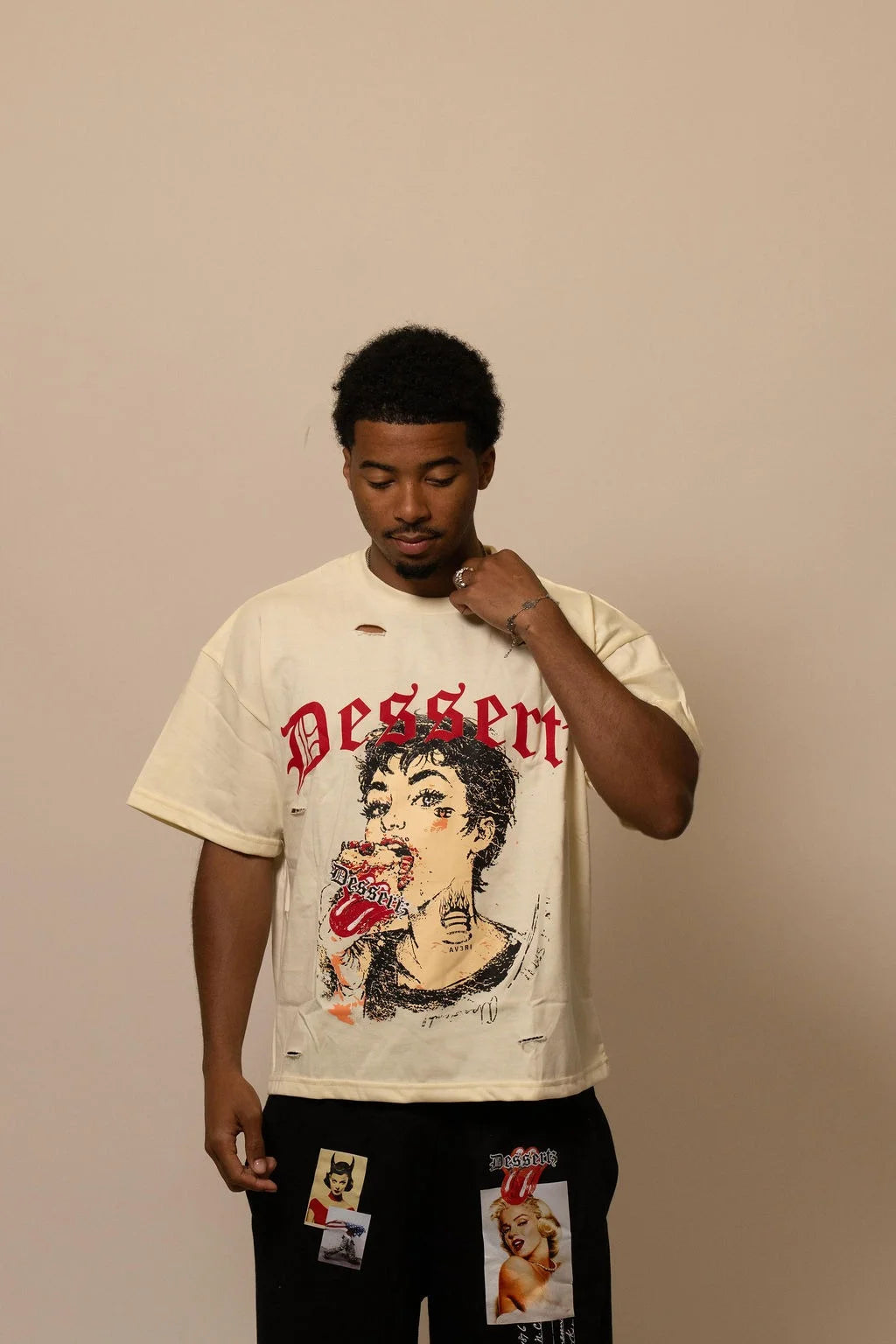 Summwe Collection - VELVET HEAT TEE - WHITE