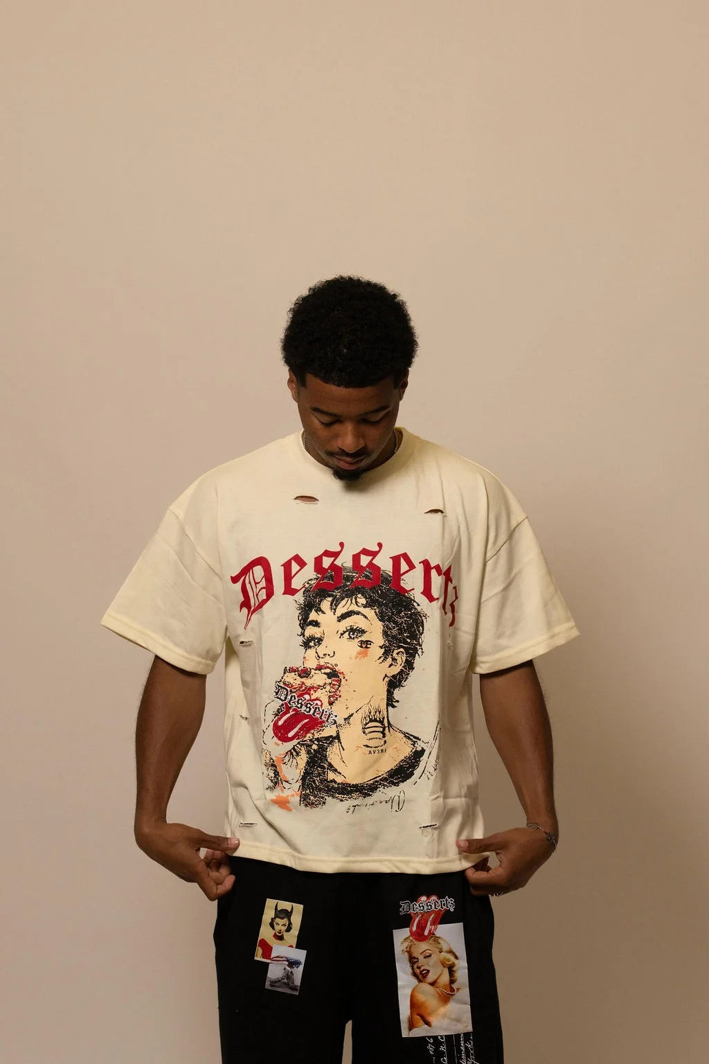 Summwe Collection - VELVET HEAT TEE - WHITE