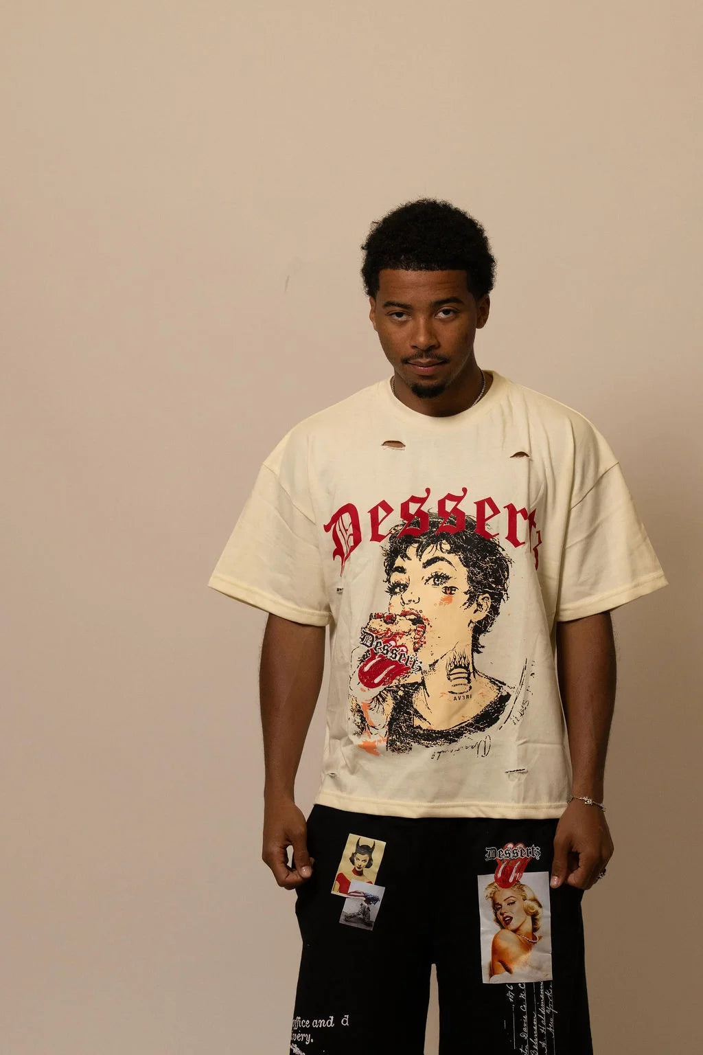 Summwe Collection - VELVET HEAT TEE - WHITE