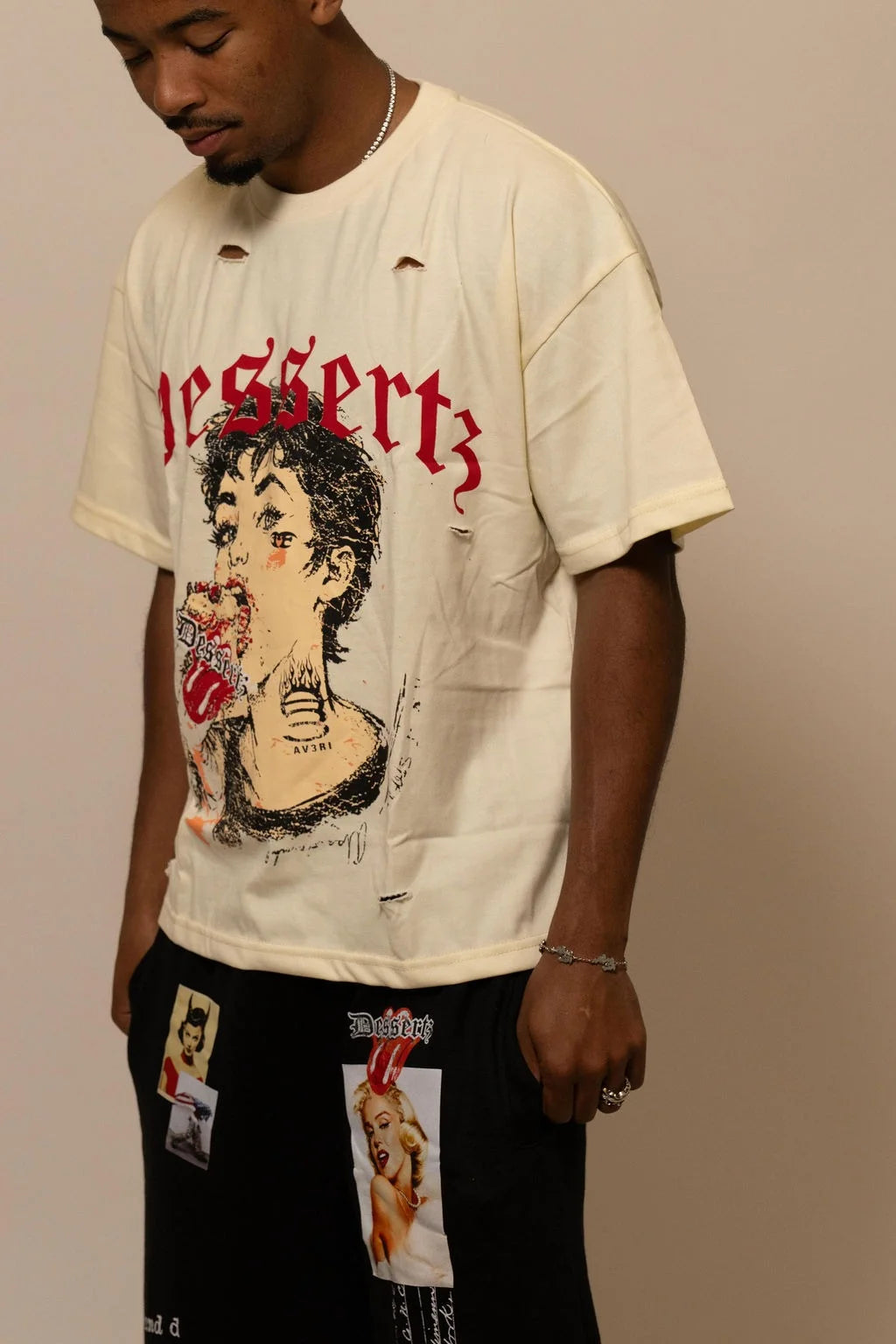 Summwe Collection - VELVET HEAT TEE - WHITE