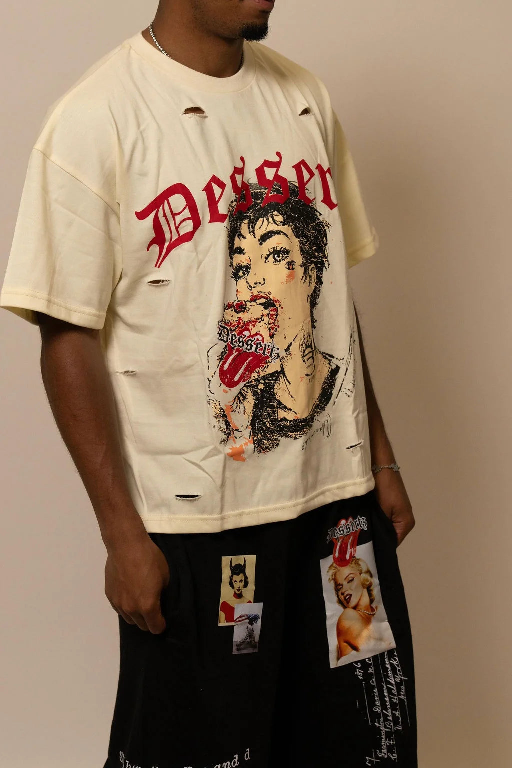 Summwe Collection - VELVET HEAT TEE - WHITE