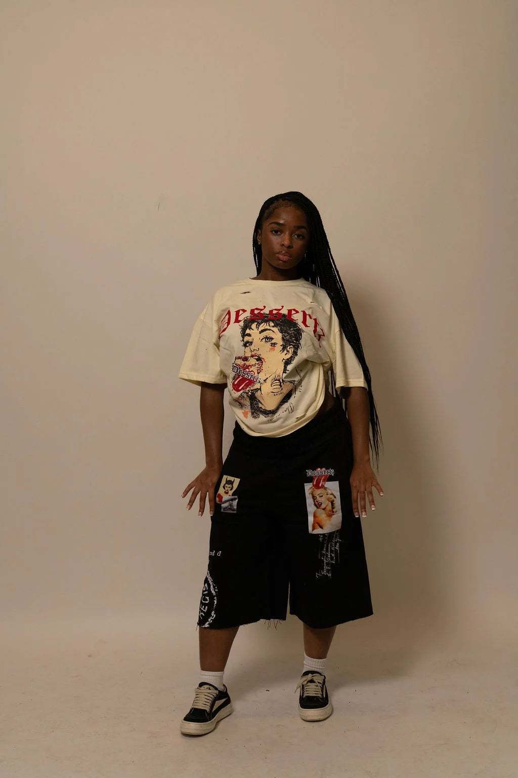 Summwe Collection - VELVET HEAT TEE - WHITE