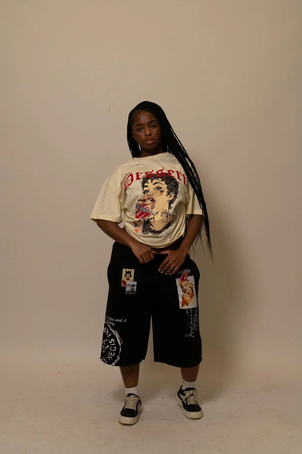 Summwe Collection - VELVET HEAT TEE - WHITE