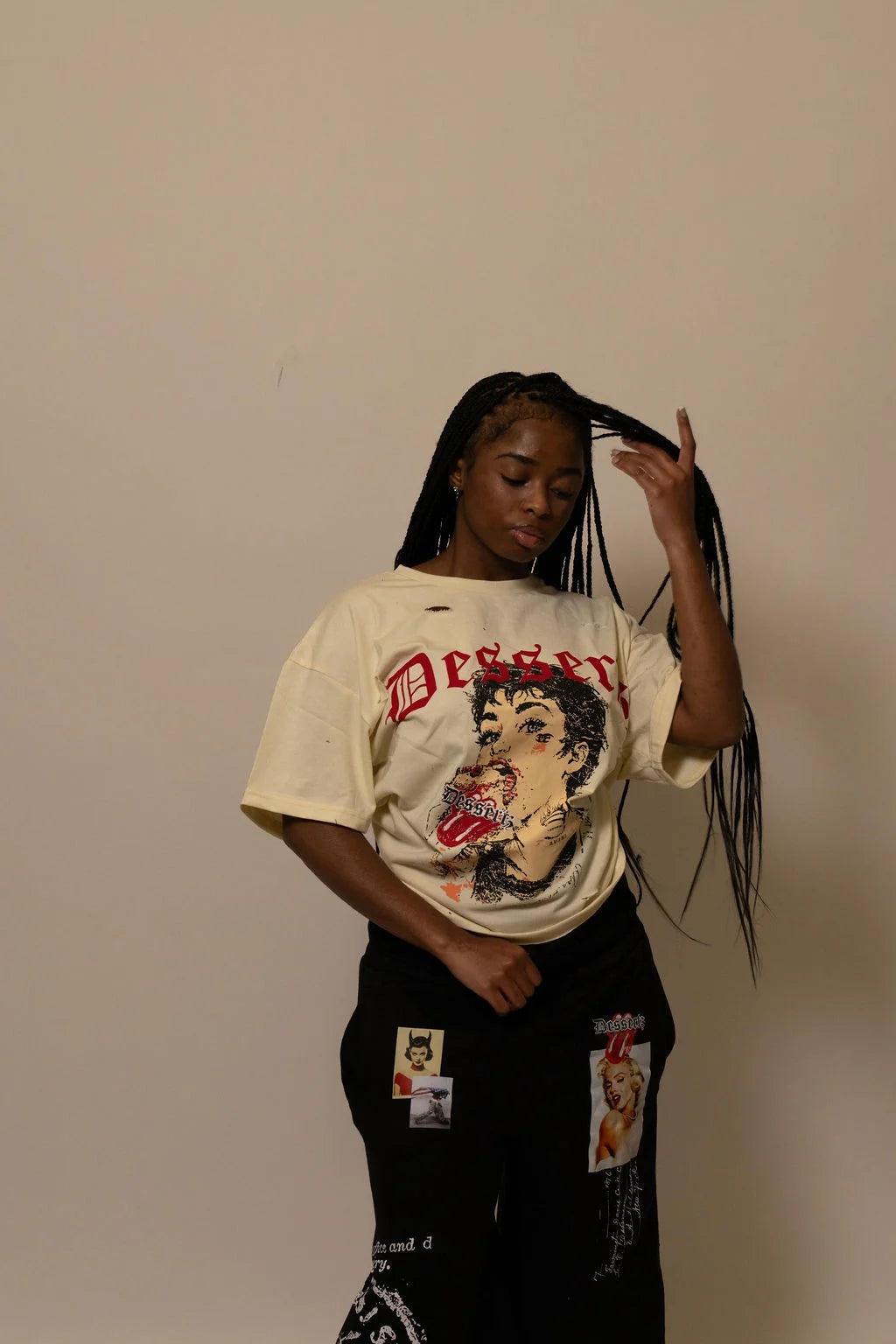 Summwe Collection - VELVET HEAT TEE - WHITE