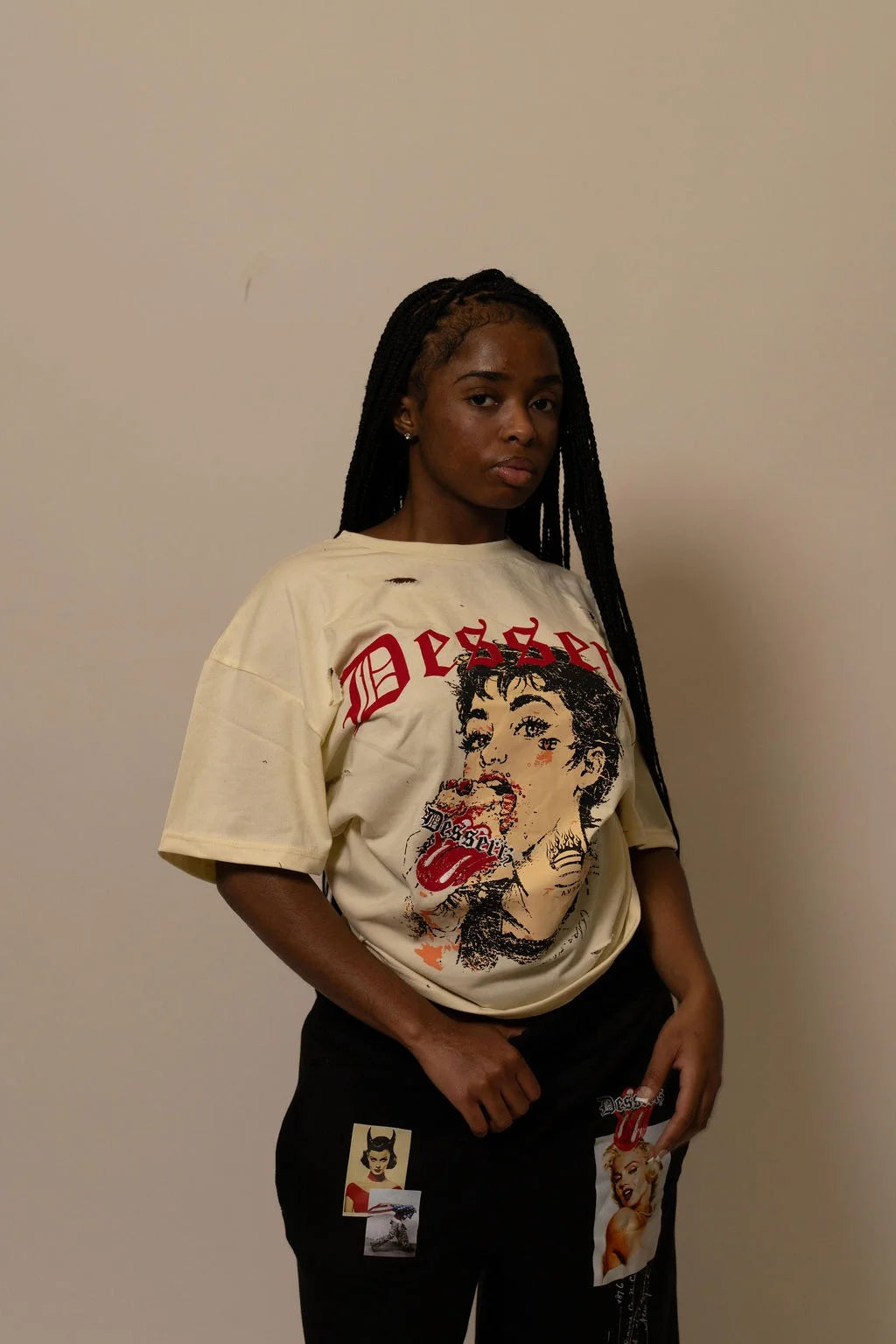 Summwe Collection - VELVET HEAT TEE - WHITE