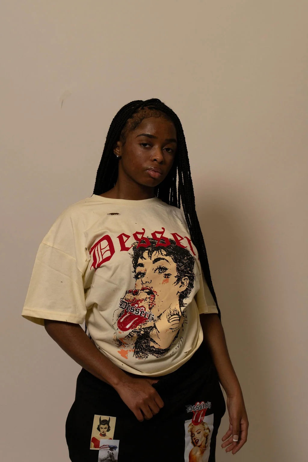 Summwe Collection - VELVET HEAT TEE - WHITE