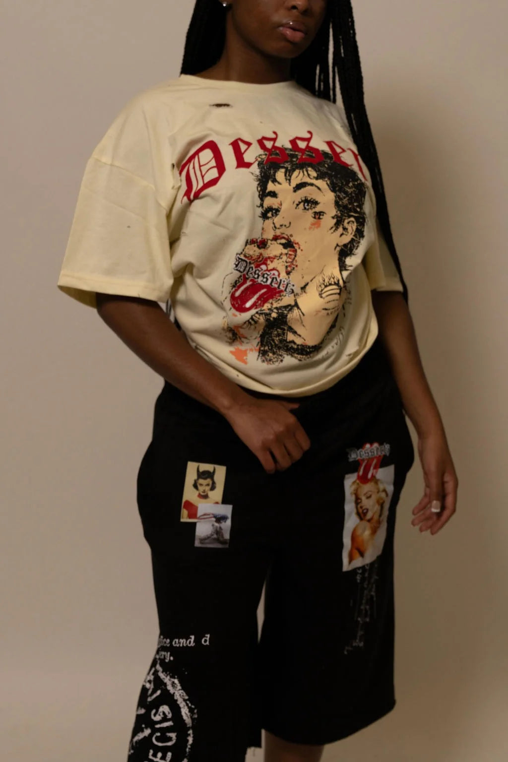 Summwe Collection - VELVET HEAT TEE - WHITE