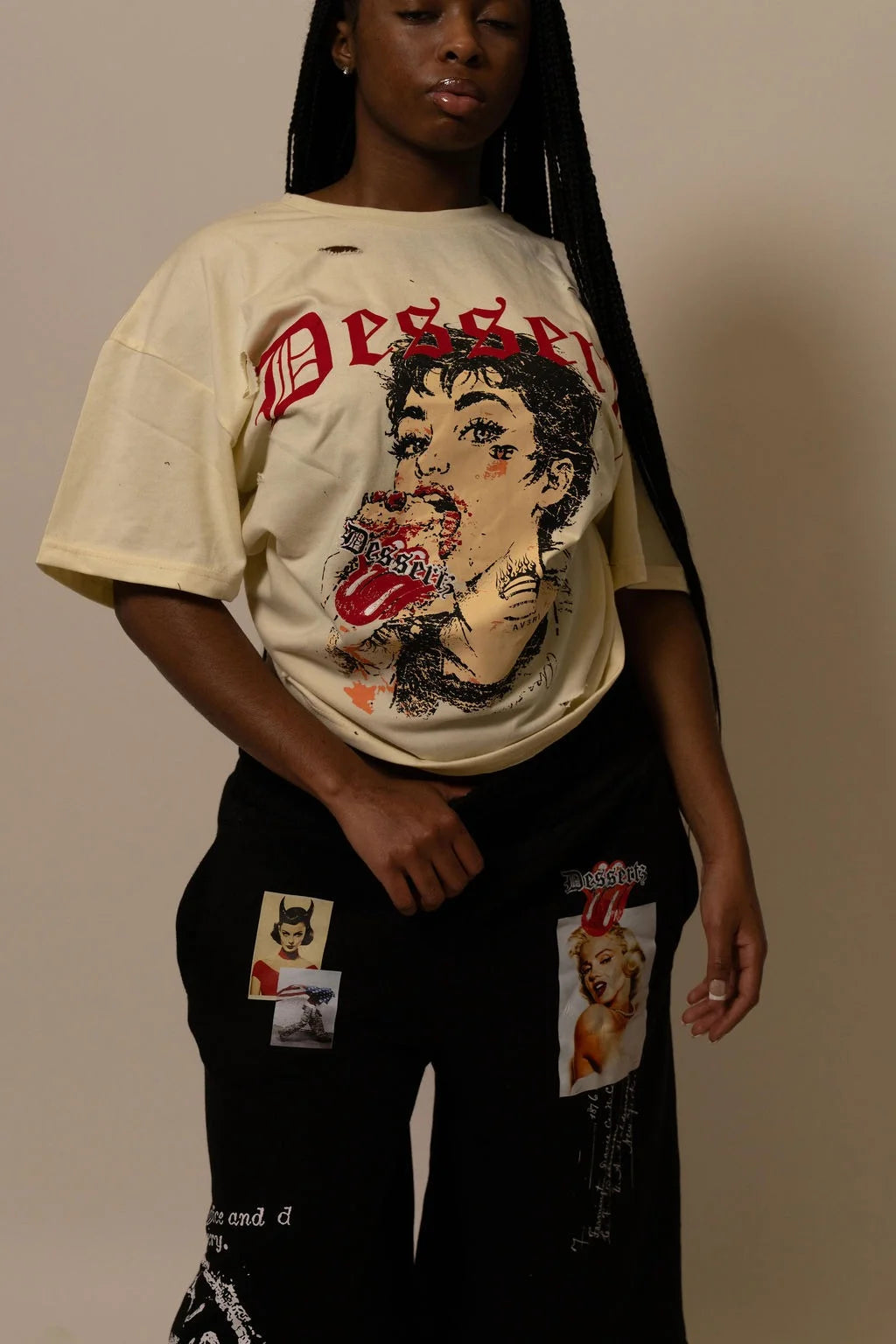 Summwe Collection - VELVET HEAT TEE - WHITE