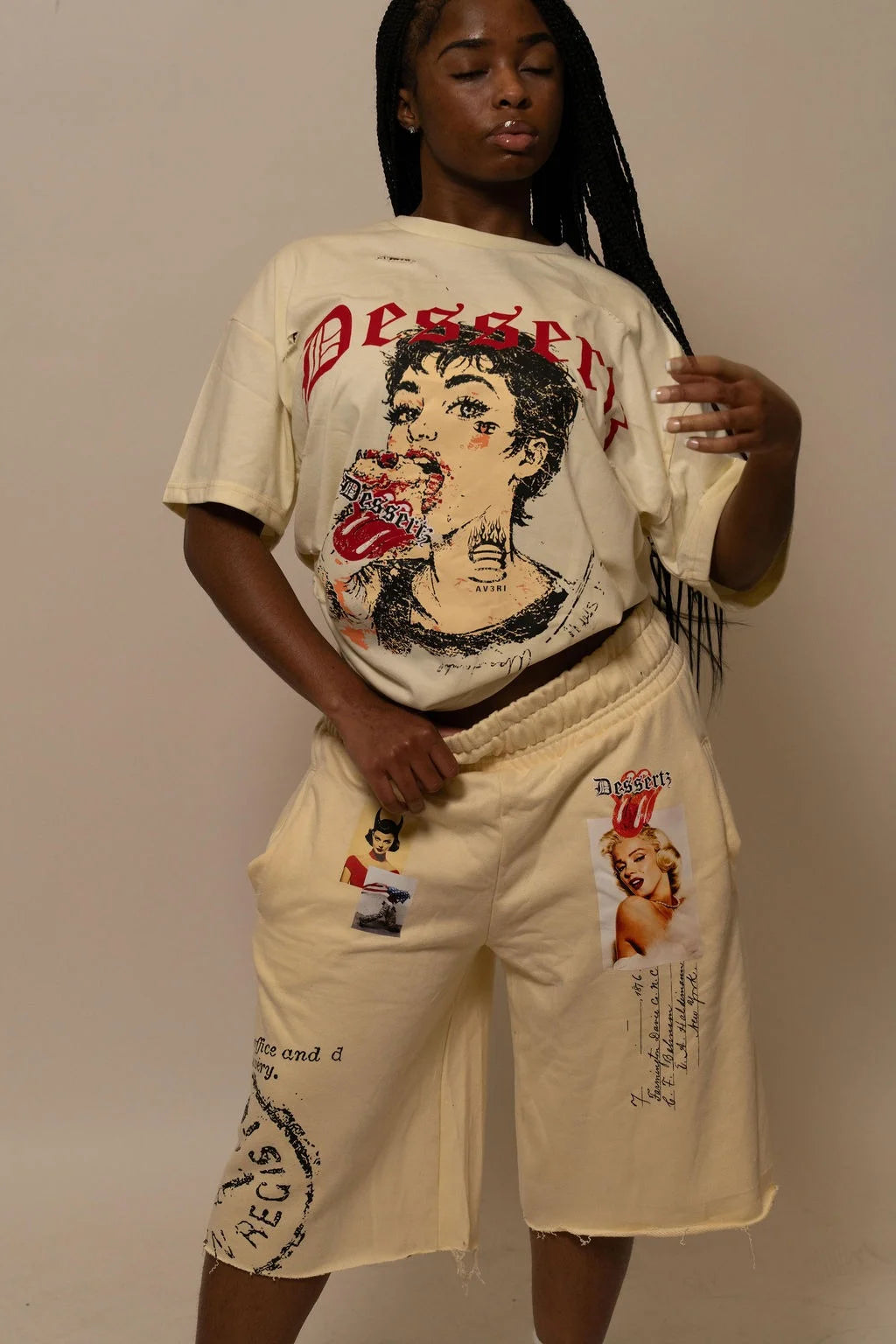 Summwe Collection - VELVET HEAT TEE - WHITE