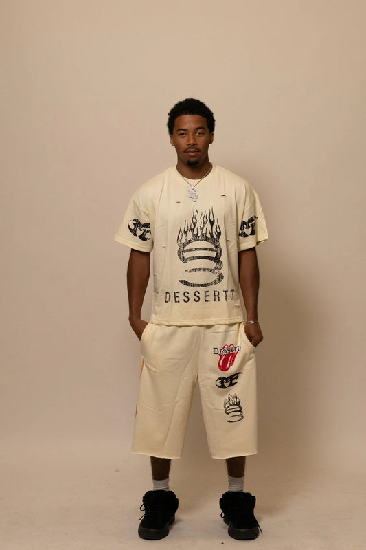 Summer Collection — SUGAR FLAME TEE — WHITE