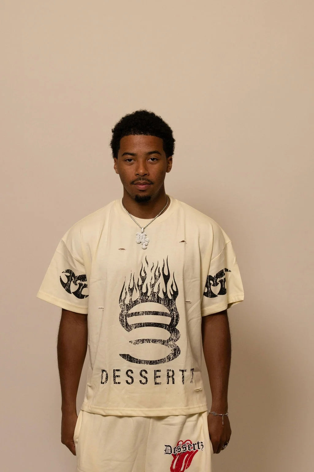 Summer Collection — SUGAR FLAME TEE — WHITE