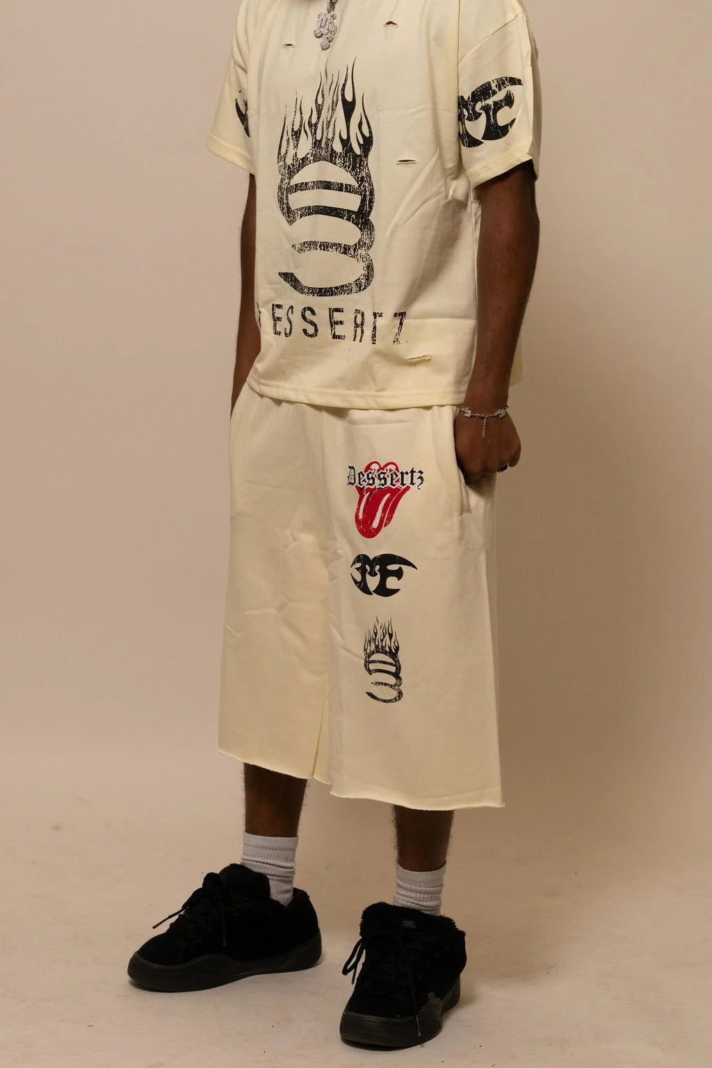 Summer Collection — SUGAR FLAME TEE — WHITE