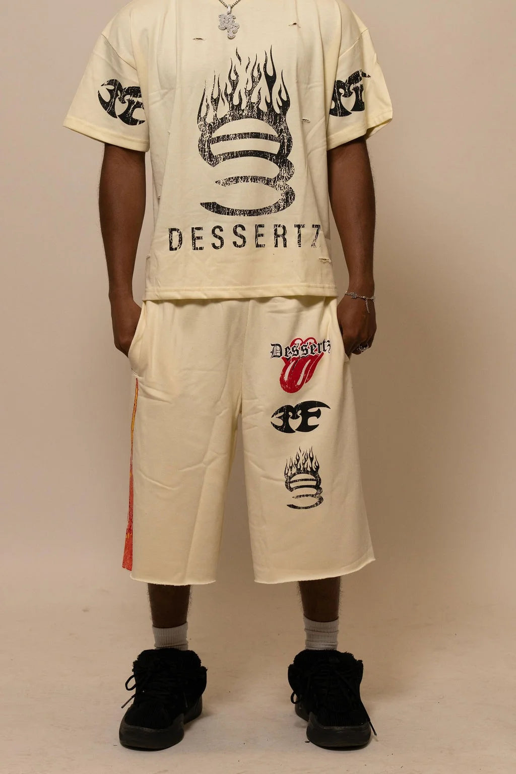 Summer Collection — SUGAR FLAME TEE — WHITE