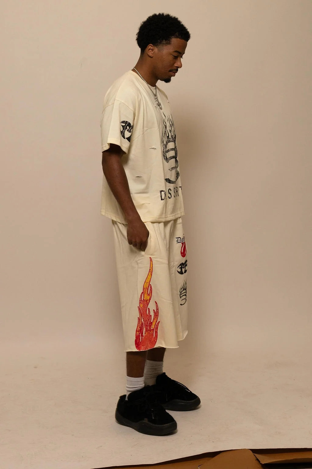 Summer Collection — SUGAR FLAME TEE — WHITE